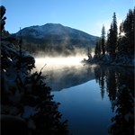 Fog over Chain Lakes &amp;amp;amp; Mt. Baldy