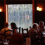 Dining in Cowboy Restaurant Half Moon