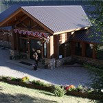 Outside Half Moon Lake Lodge