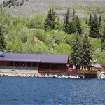 Half Moon Lake Lodge - view from Lake