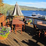Half Moon Lake Lodge view form deck